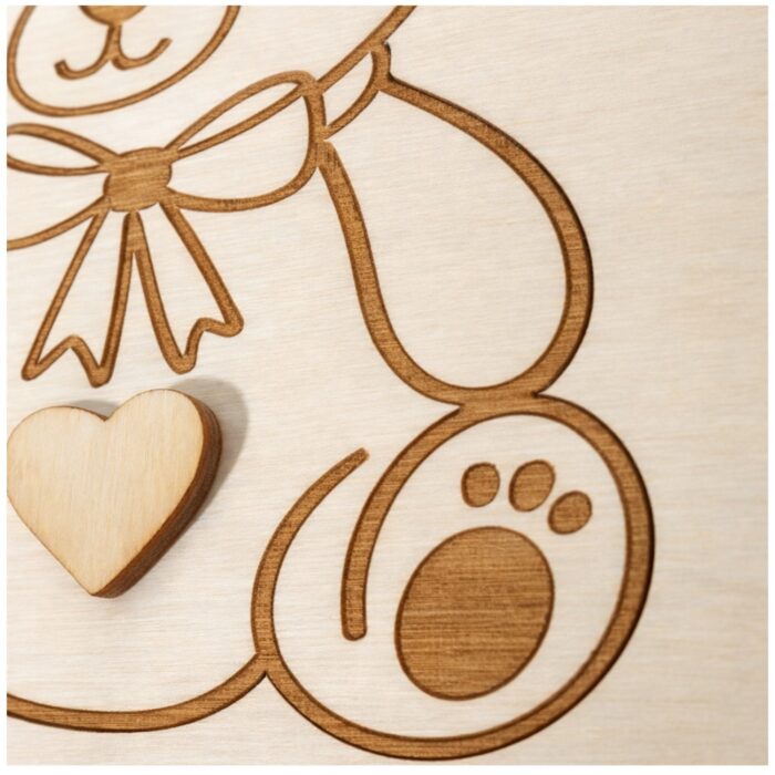 Personalizowana kartka z grawerem z pytaniem czy zostaniesz moim ojcem chrzestnym w drewnianym pudełku